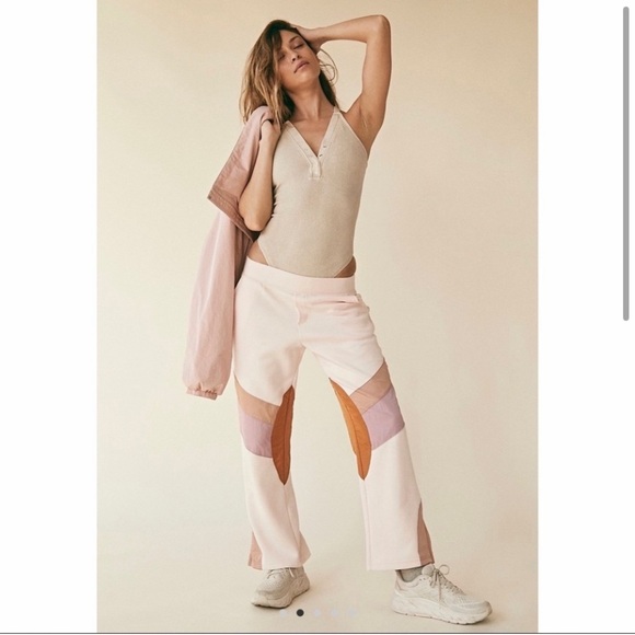 Free people movement flurry pants bleached ballet combo - Picture 1 of 6